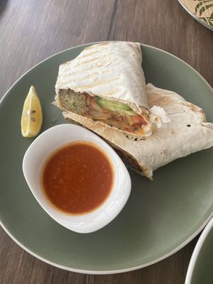 Green kofte wrap   at Manipura Ethic Cafe & Bar in Baku