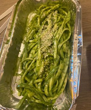 Pesto zucchini noodles   at Manipura Ethic Cafe & Bar in Baku