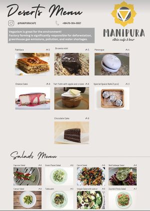  at Manipura Ethic Cafe & Bar in Baku