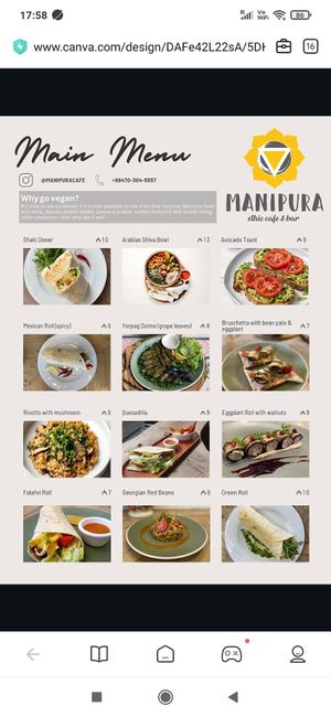  at Manipura Ethic Cafe & Bar in Baku