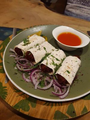 Little falafel starter at Manipura Ethic Cafe & Bar in Baku