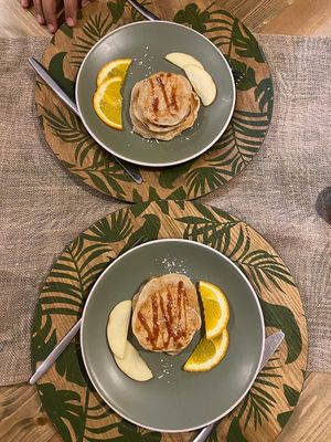 Tahini Cookies and Apple Jam  at Manipura Ethic Cafe & Bar in Baku