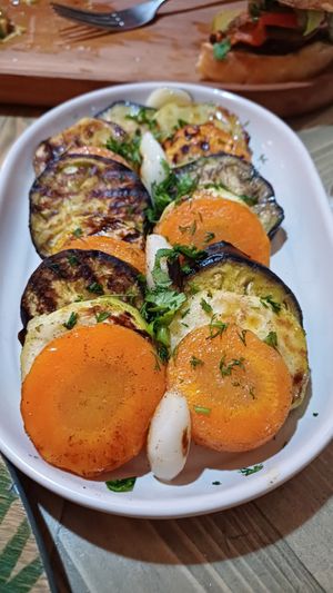 Roasted veggies at Manipura Ethic Cafe & Bar in Baku