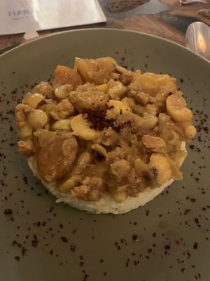 Plov- very good but needed more of the mock meat  at Manipura Ethic Cafe & Bar in Baku