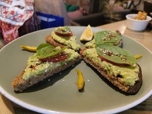 Avocado Toast at Manipura Ethic Cafe & Bar in Baku