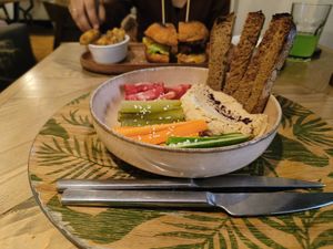 Hummus at Manipura Ethic Cafe & Bar in Baku