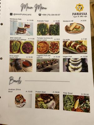   at Manipura Ethic Cafe & Bar in Baku