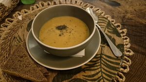 Lentil Soup at Manipura Ethic Cafe & Bar in Baku