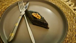 Chocolate Pakhlava at Manipura Ethic Cafe & Bar in Baku