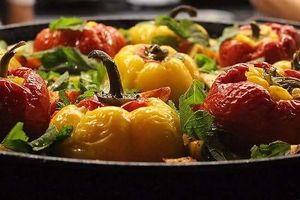 Dolma 3 sisters at Manipura Ethic Cafe & Bar in Baku