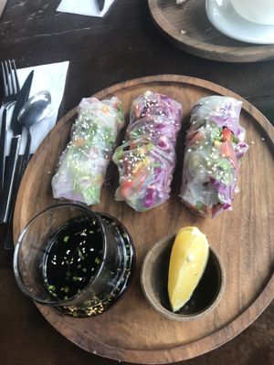 Spring rolls at Manipura Ethic Cafe & Bar in Baku