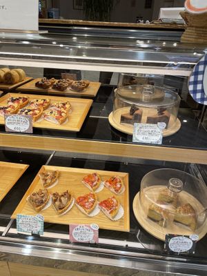 The cakes on the bottom are all vegan   at Natural Harmony Coa in Yokohama