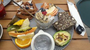 Vegan brekkie plate at Cafe Oha  in Frederiksberg