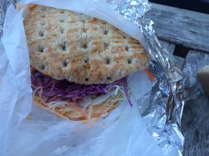 adzuki vegan burger with veg cheese  at Foodworks - Guilford in Guilford