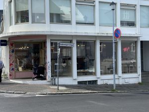 Outside  at Kattakaffihusid in Reykjavik