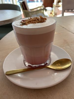 Rose Latte at Kattakaffihusid in Reykjavik
