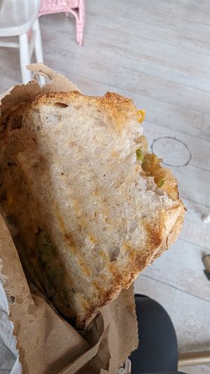 Cheese and avocado sandwich at Kattakaffihusid in Reykjavik