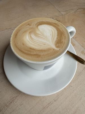 Latte with oatmilk   at Kattakaffihusid in Reykjavik