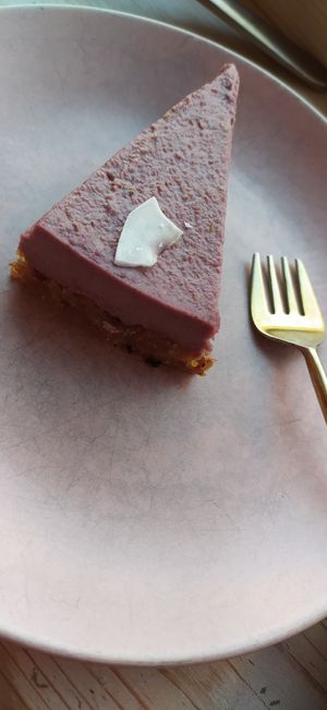 Raspberry cake at Kattakaffihusid in Reykjavik