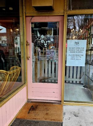 The entrance at Kattakaffihusid in Reykjavik