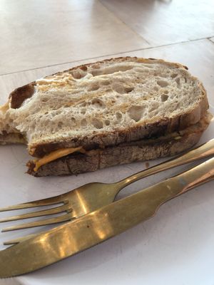 Avocado, cheese, tomato sandwich at Kattakaffihusid in Reykjavik