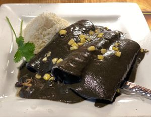 Huitlacoche Enchiladas   at Mayahuel in Sacramento