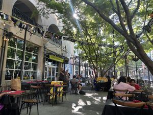Outside seating   at Mayahuel in Sacramento
