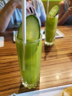 Verde sweet Mexico smoothie for course #1 at Mayahuel in Sacramento