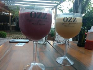 Açaí and limonade juice. Perfect. at Ozz Garden in Itajai