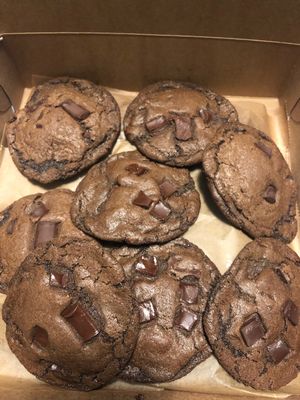 Brownie cookies at Baked Vegan in Port Chester