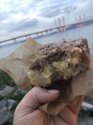 Plain coffee cake at Baked Vegan in Port Chester