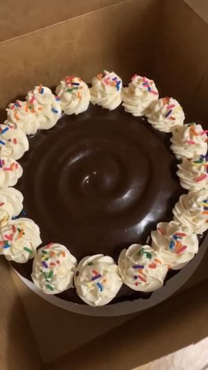 Custom cake  at Baked Vegan in Port Chester