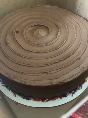 The whole bday cake  at Baked Vegan in Port Chester