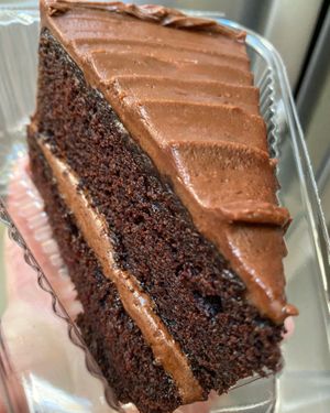 Devils food slice  at Baked Vegan in Port Chester