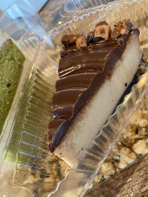 Chocolate PB cheesecake  at Baked Vegan in Port Chester