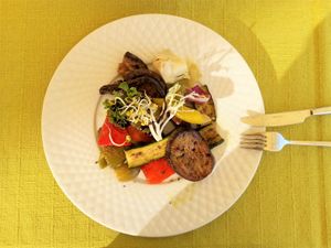 Leckere Antipasti-Variation / very tasty antipasti at Hotel Zum Schiff in Meersburg