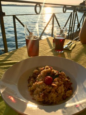 Pfifferlingsrisotto at Hotel Zum Schiff in Meersburg