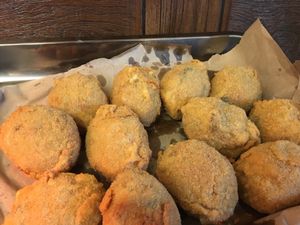 yummy suppli or rice balls at Vegan Italy in Tallinn