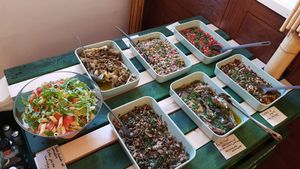 All you can eat cold buffet at Vegan Italy in Tallinn