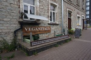 Store front at Vegan Italy in Tallinn