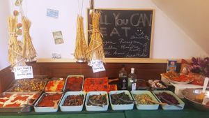 All you can eat 9eu at Vegan Italy in Tallinn