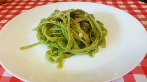 Pesto di zucchine at Vegan Italy in Tallinn