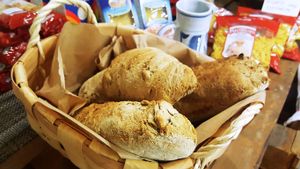 Home bread at Vegan Italy in Tallinn