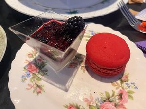 Panna Cotta and Macaroon at Brigit's Bakery in London