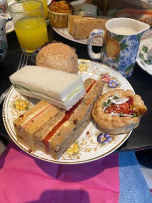 Savoury selection at Brigit's Bakery in London