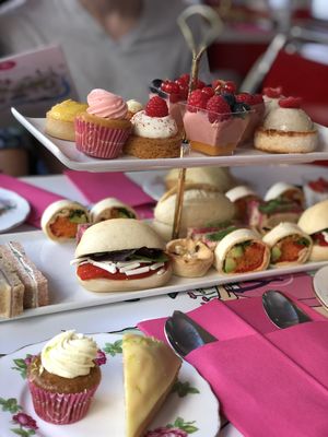 Vegan Afternoon Tea on B’s Bus at Brigit's Bakery in London