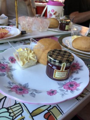 Vegan Scone with Soya Spread at Brigit's Bakery in London