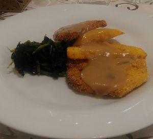 Cotolette di sedano rapa (celeriac cutlets) at La Luce in Vicenza