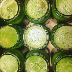 Apple, Lime, and Wheatgrass Juice at Hub City Permaculture -The Kimchi Dude in Hagerstown