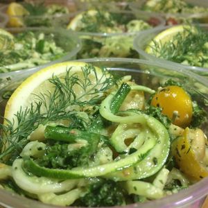 Lemon and dill zoodles  at Hub City Permaculture -The Kimchi Dude in Hagerstown